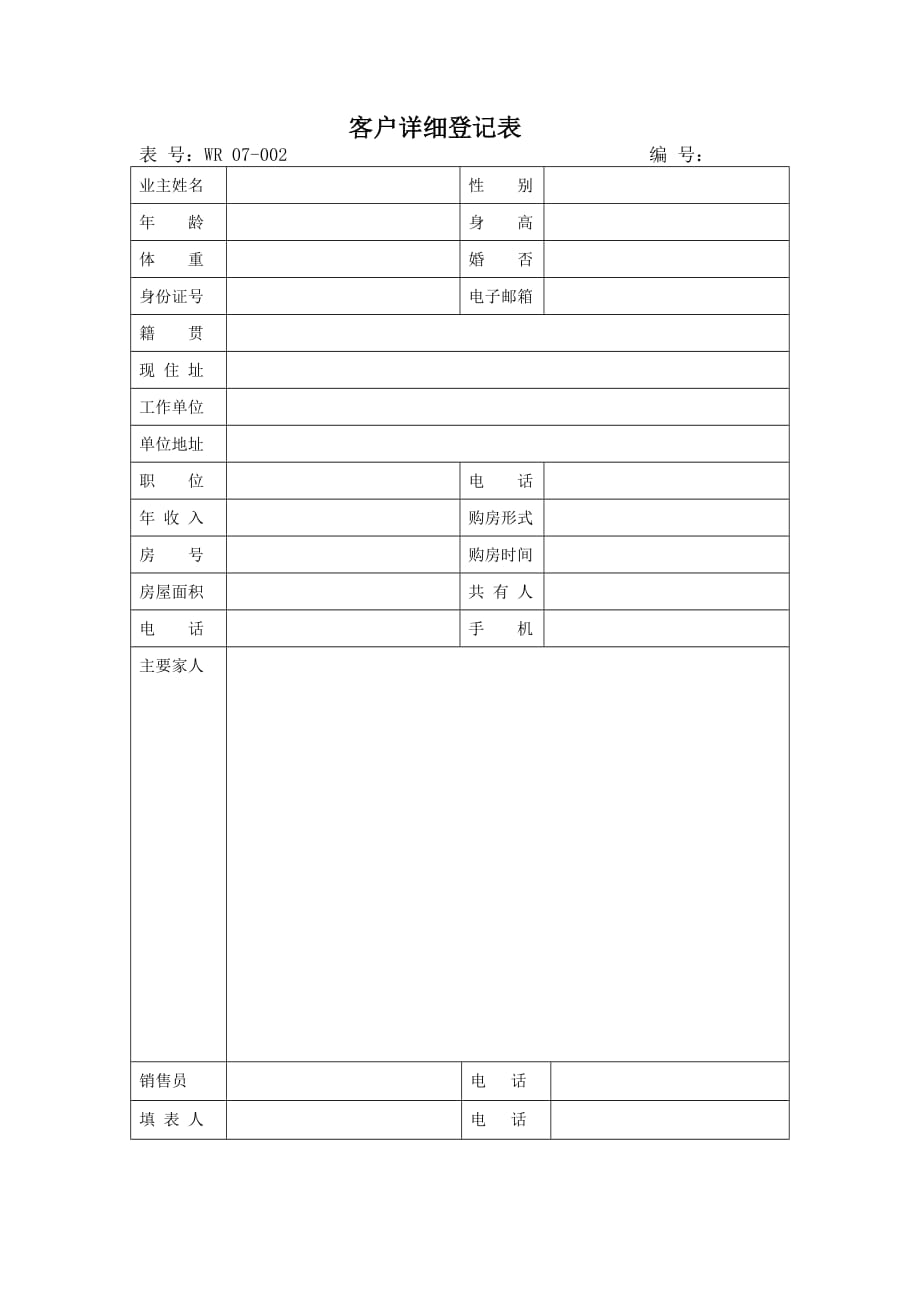 （客户管理） 客户详细登记表_第1页