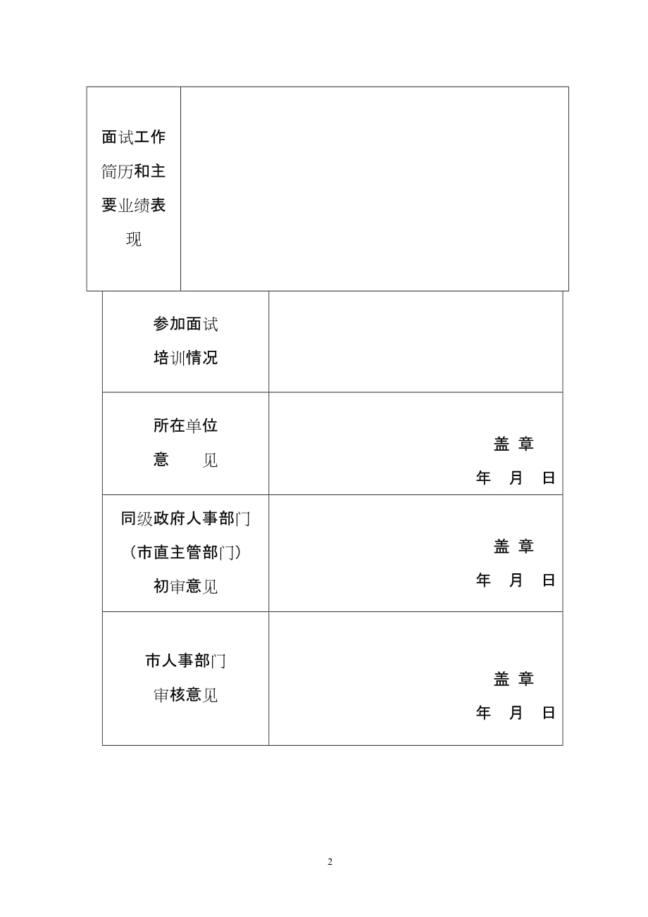 （招聘面试）统筹阜阳市国家公务员录用面试考官_第2页