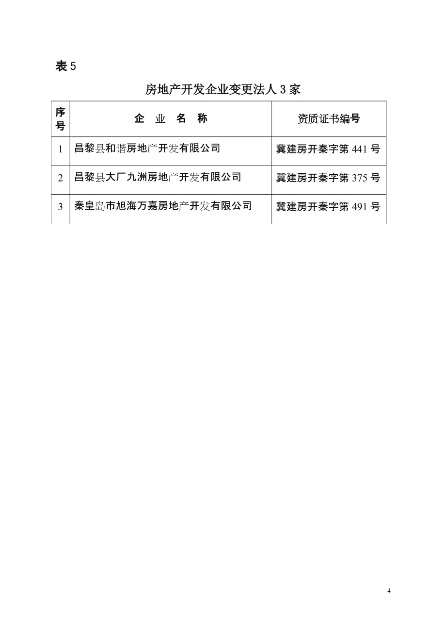 （企业管理套表）准予许可的房地产开发企业汇总表_第4页