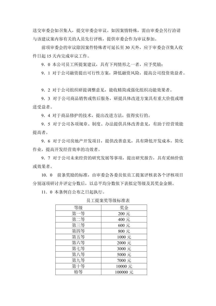 （员工管理）某房产公司员工提案管理规定_第2页