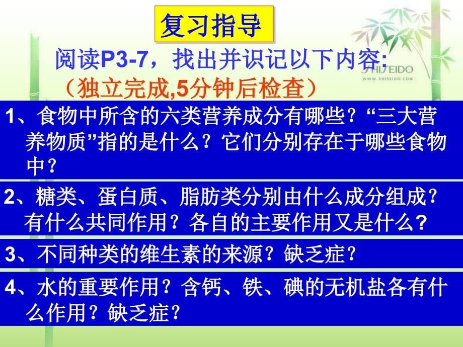 济南版七年级下册生物复习_第5页