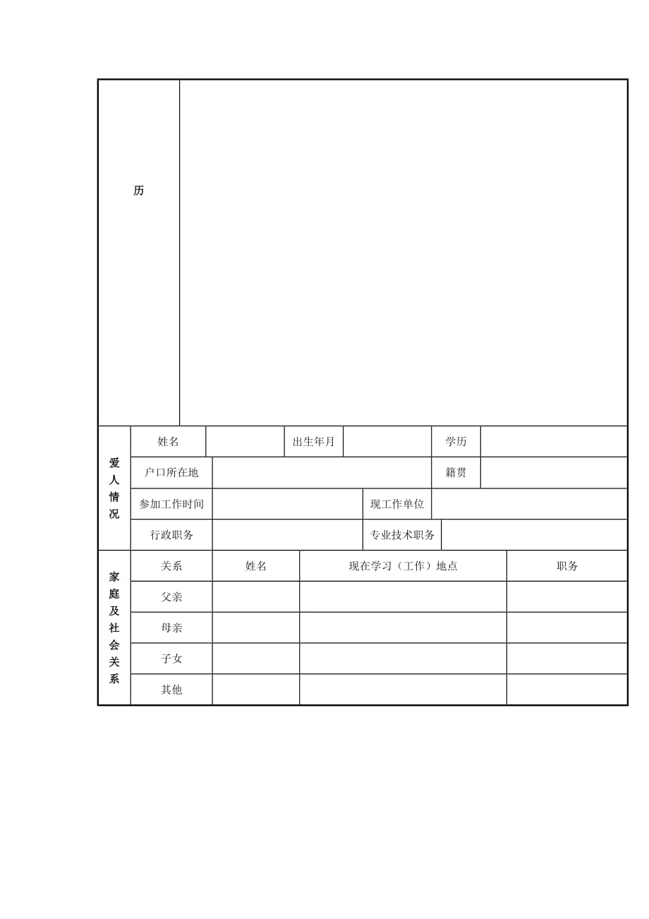 （求职简历模板）国家开发银行简历表_第2页