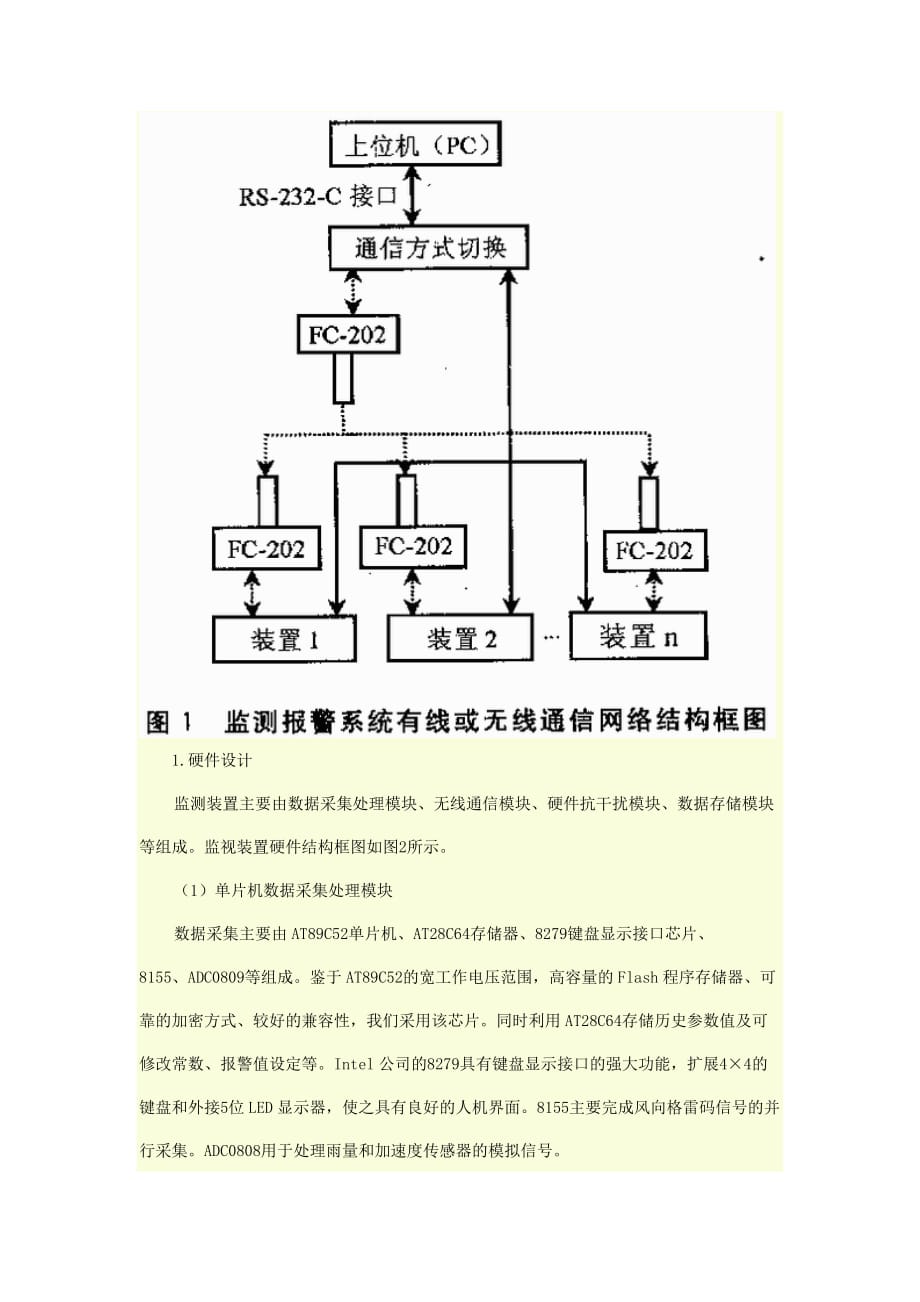 （安全生产）摘要介绍一种基于单片机与上位机有线或高速铁路防风防雨安全监测_第2页