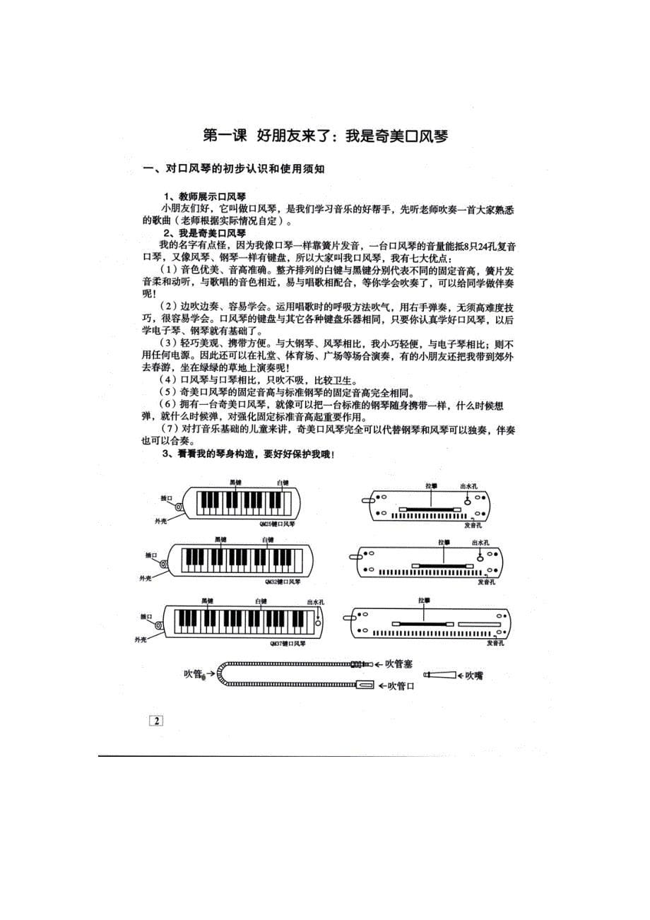 （电子行业企业管理）奇美牌口风琴吹奏说明电子版_第5页