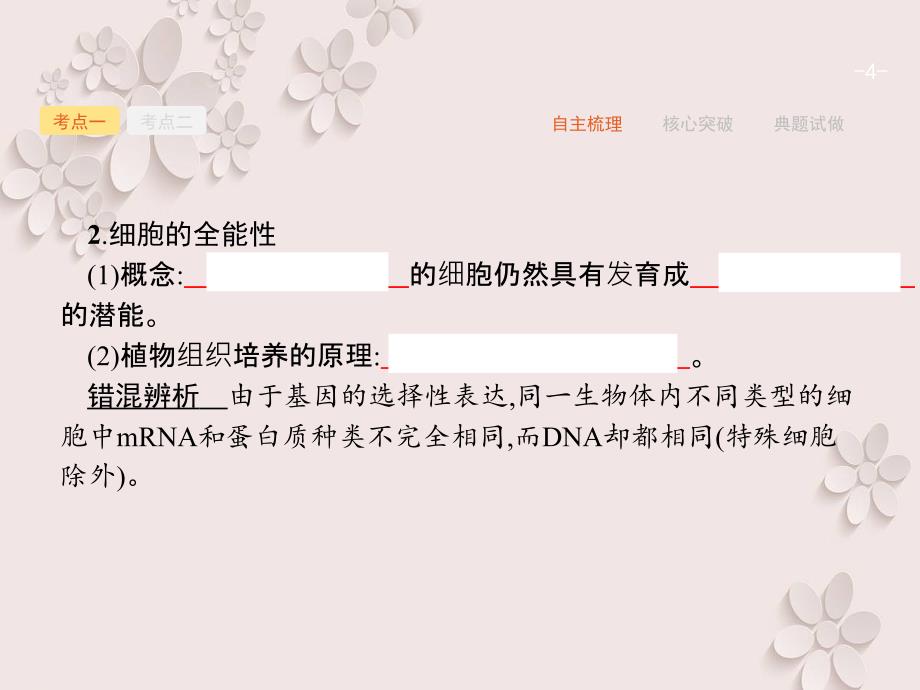 高优指导版高三生物一轮复习细胞增殖分化衰老和凋亡细胞分化衰老凋亡和癌变_第4页