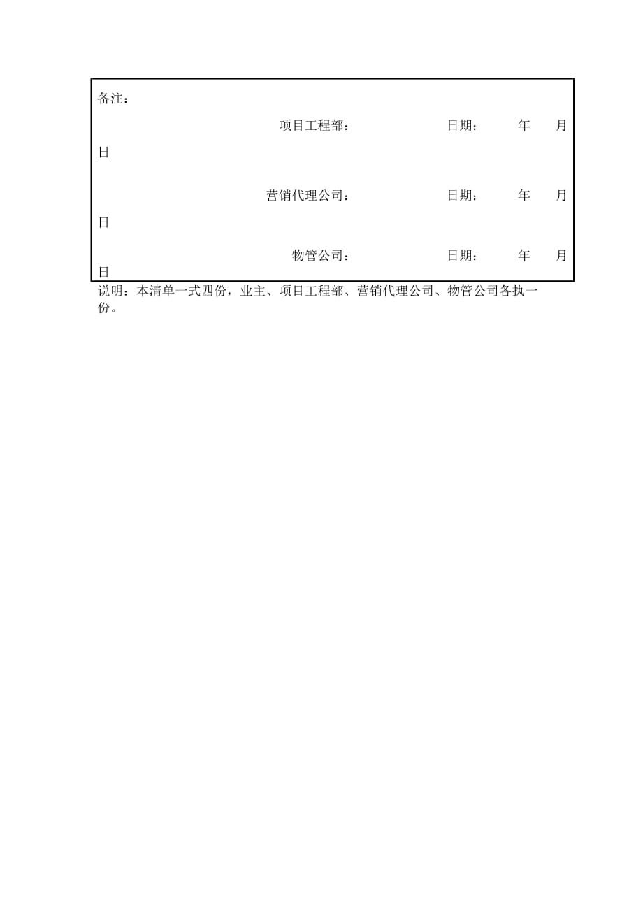 （房地产管理）《房屋交付验收清单》_第2页