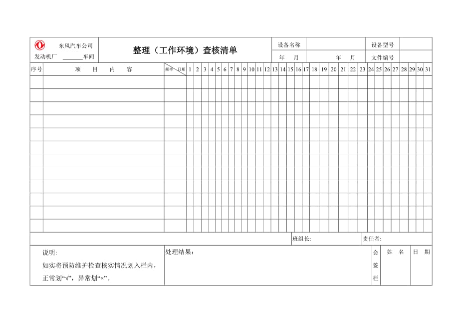 （环境管理）整理(工作环境)查核清单_第1页