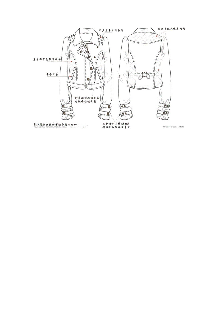 （服装企业管理）形象设计服装款式图_第1页