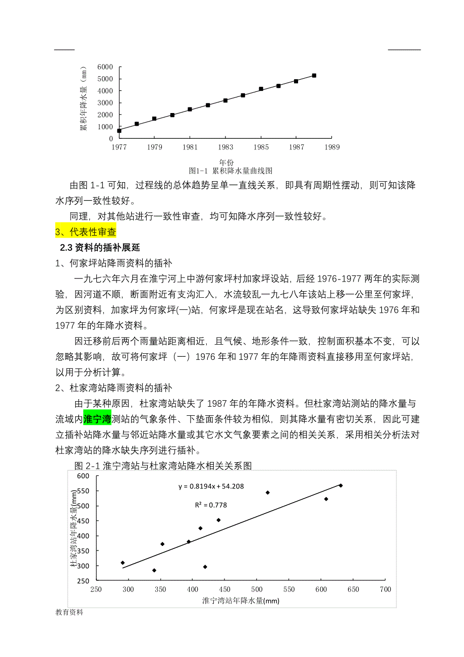 淮宁河水资源评价课程设计报告_第3页