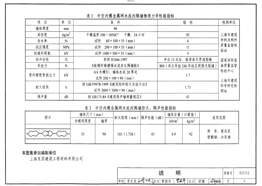 【建筑专业】03J112 中空内模金属网水泥内隔墙3 69_第4页