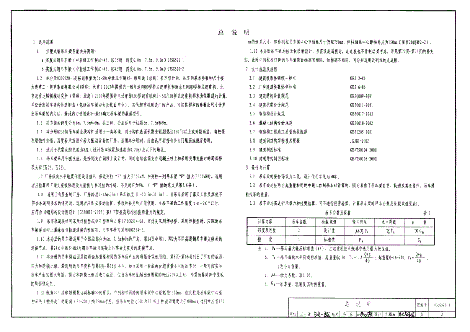 【结构专业】03SG520-1 实腹式钢吊车梁-中轻级工作制 A1~A5 Q235 跨度6m,7.5m, 9m_第3页