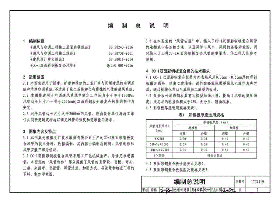 【暖通空调】17CK119 CC-Ⅰ双面彩钢板复合风管制作与 安装_第4页