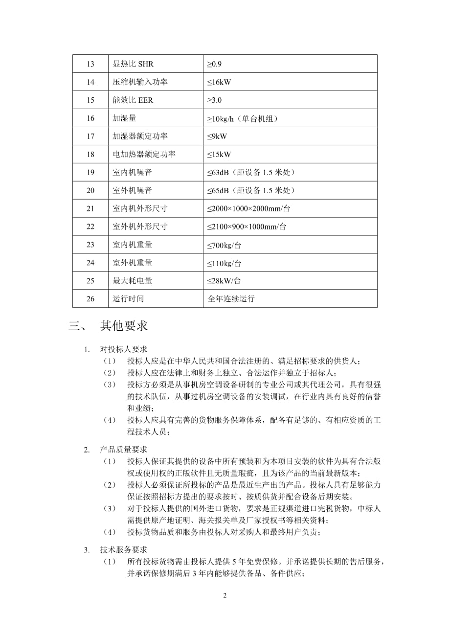 （设备管理）机房配套设备采购清单_第3页