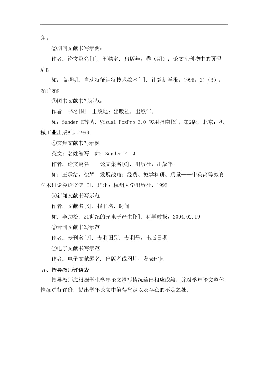 （职业经理培训）精品参考上海商学院管理学院学年论文格式要求_第2页