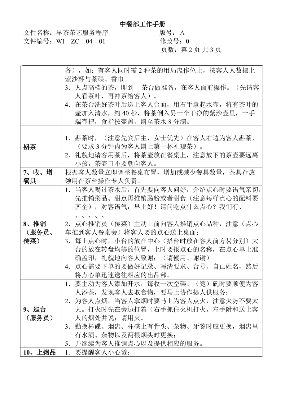 （售后服务）WIZC早茶茶艺服务程序_第2页