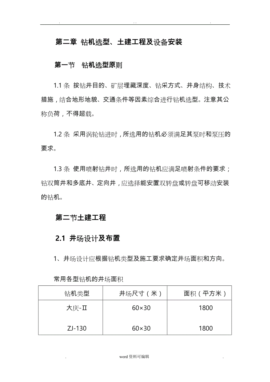 井矿盐钻井技术规范(QBJ203_87)_第1页