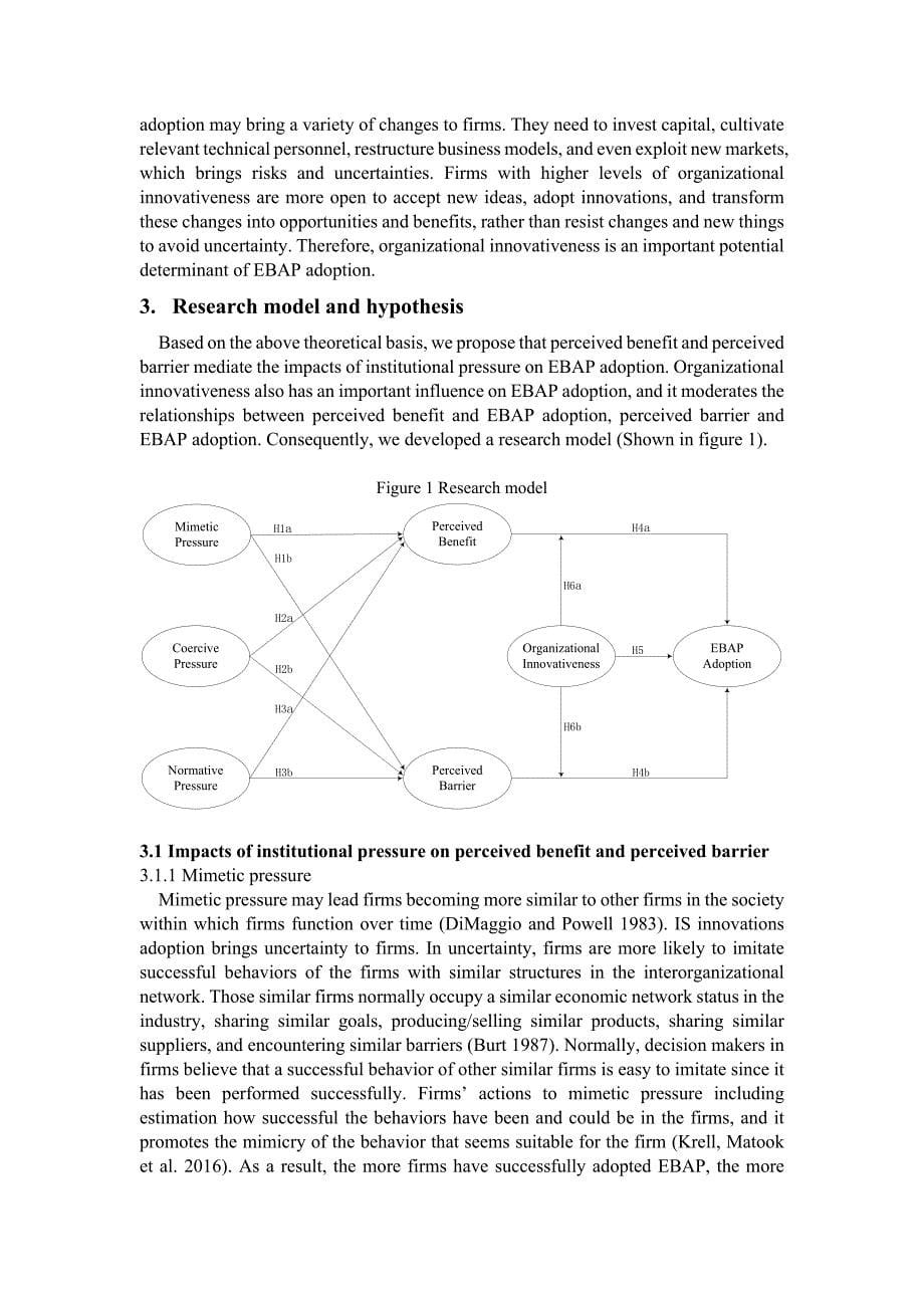 Factors affecting adoption of e-business of agricultural products at firm level An Empirical Investigation in A Developing Country 6-26_第5页