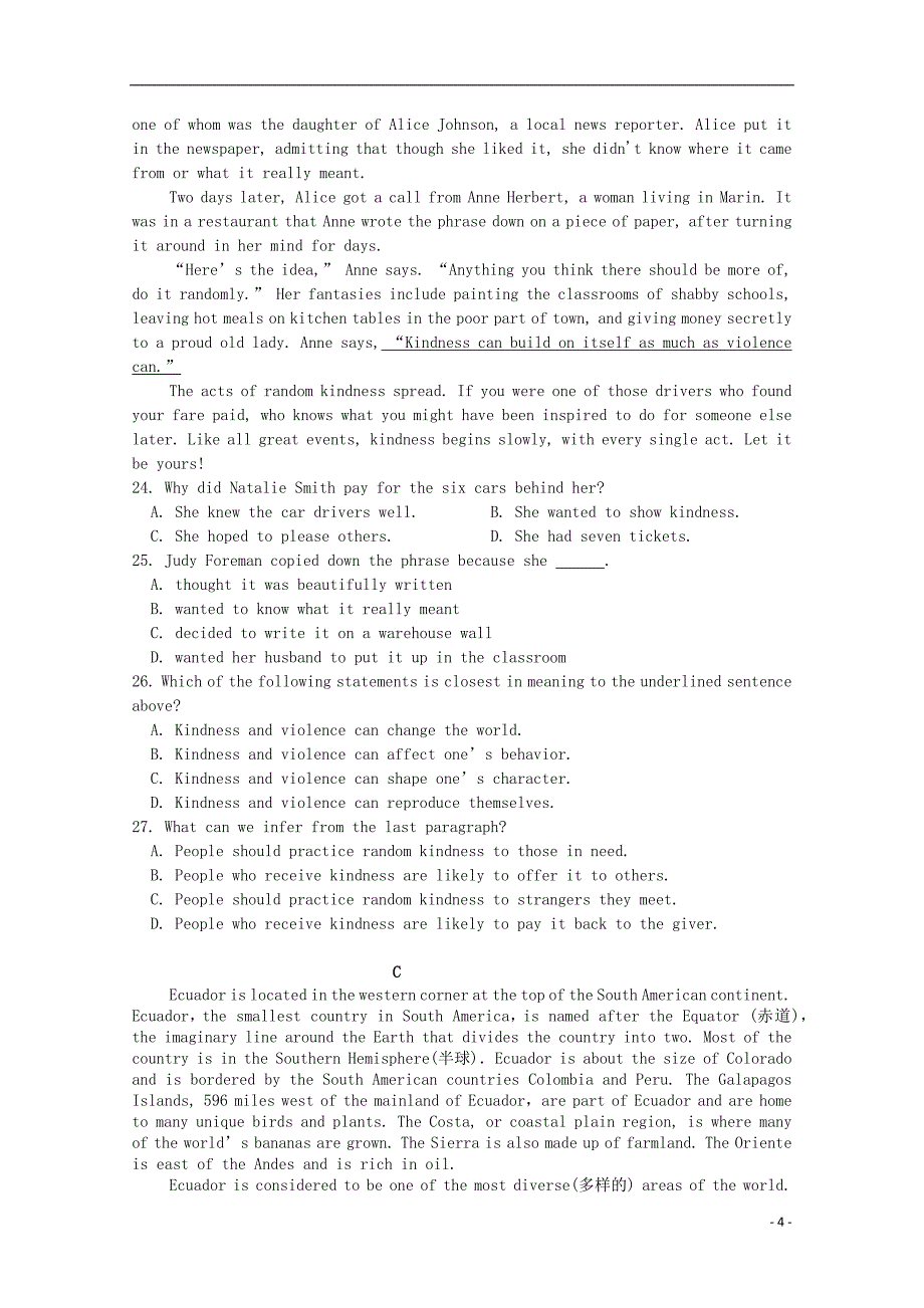 河北省大名一中2018_2019学年高一英语下学期第一次半月考试题_5203_第4页