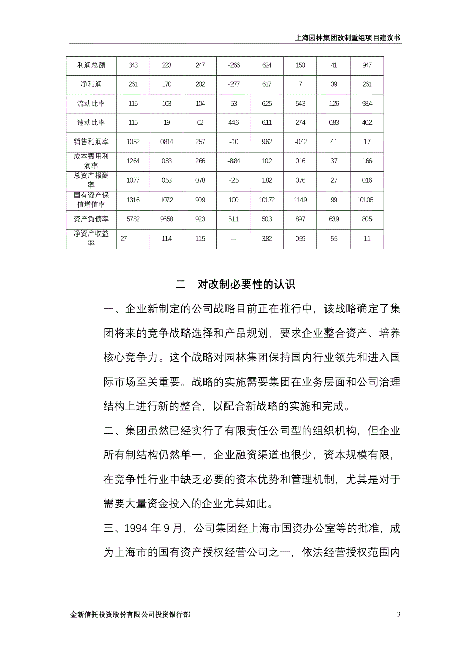 （并购重组）上海园林集团改制重组建议书_第3页