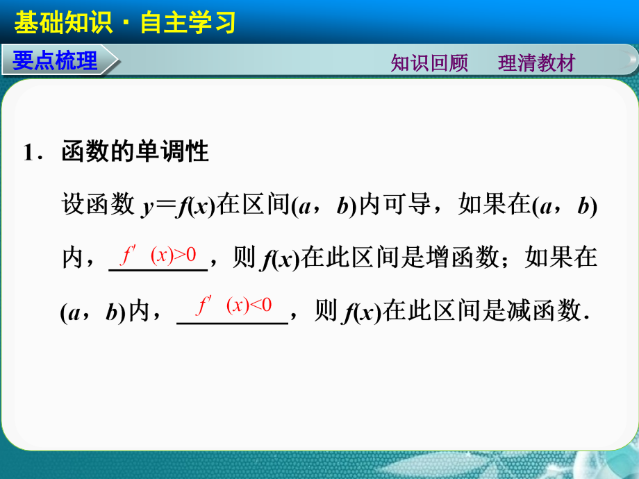 [步步高]2015届高考数学总复习_3.2导数与函数的单调性、极值、最值课件_理_新人教B版_第2页