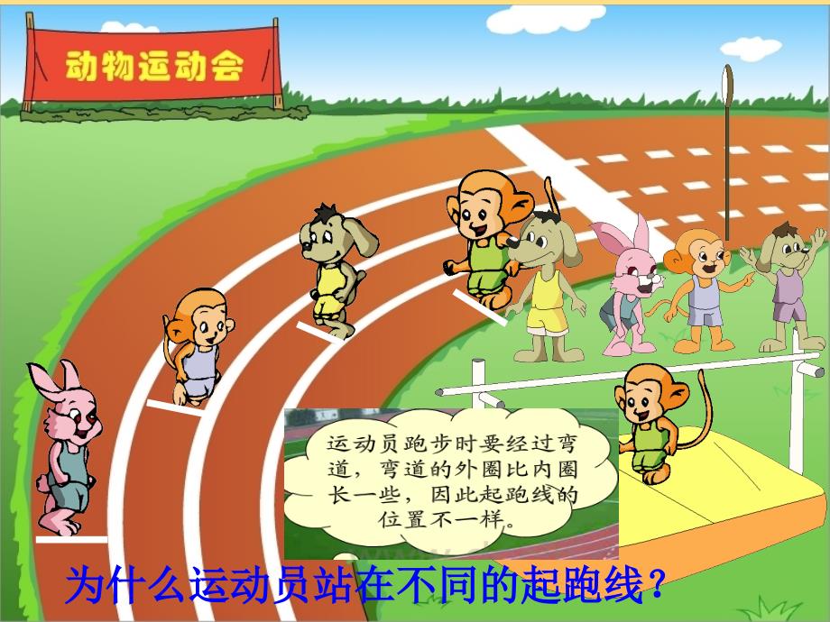 小学人版六年级（上册）数学确定起跑线_第3页