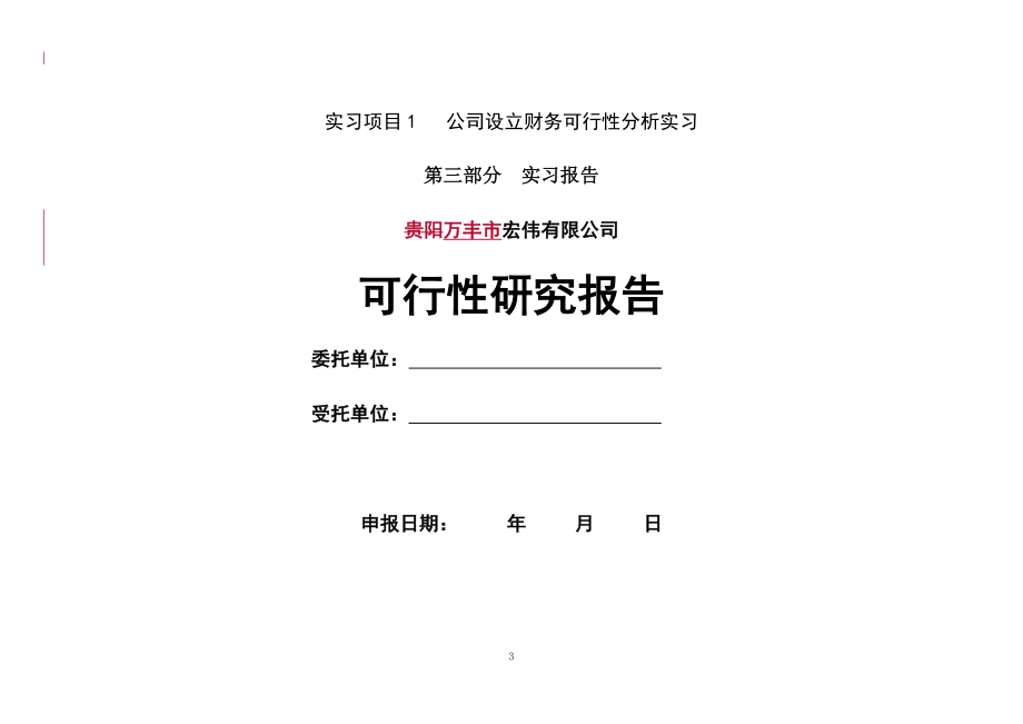 （财务会计）《会计学综合实习》_第3页