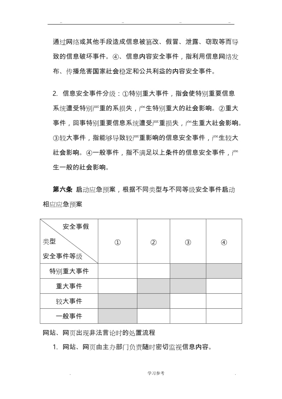 信息系统应急与灾难响应制度汇编_第2页