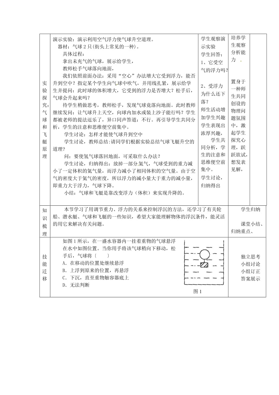 八年级物理下册 10.3《浮力的应用》教案 （新）新人教.doc_第3页