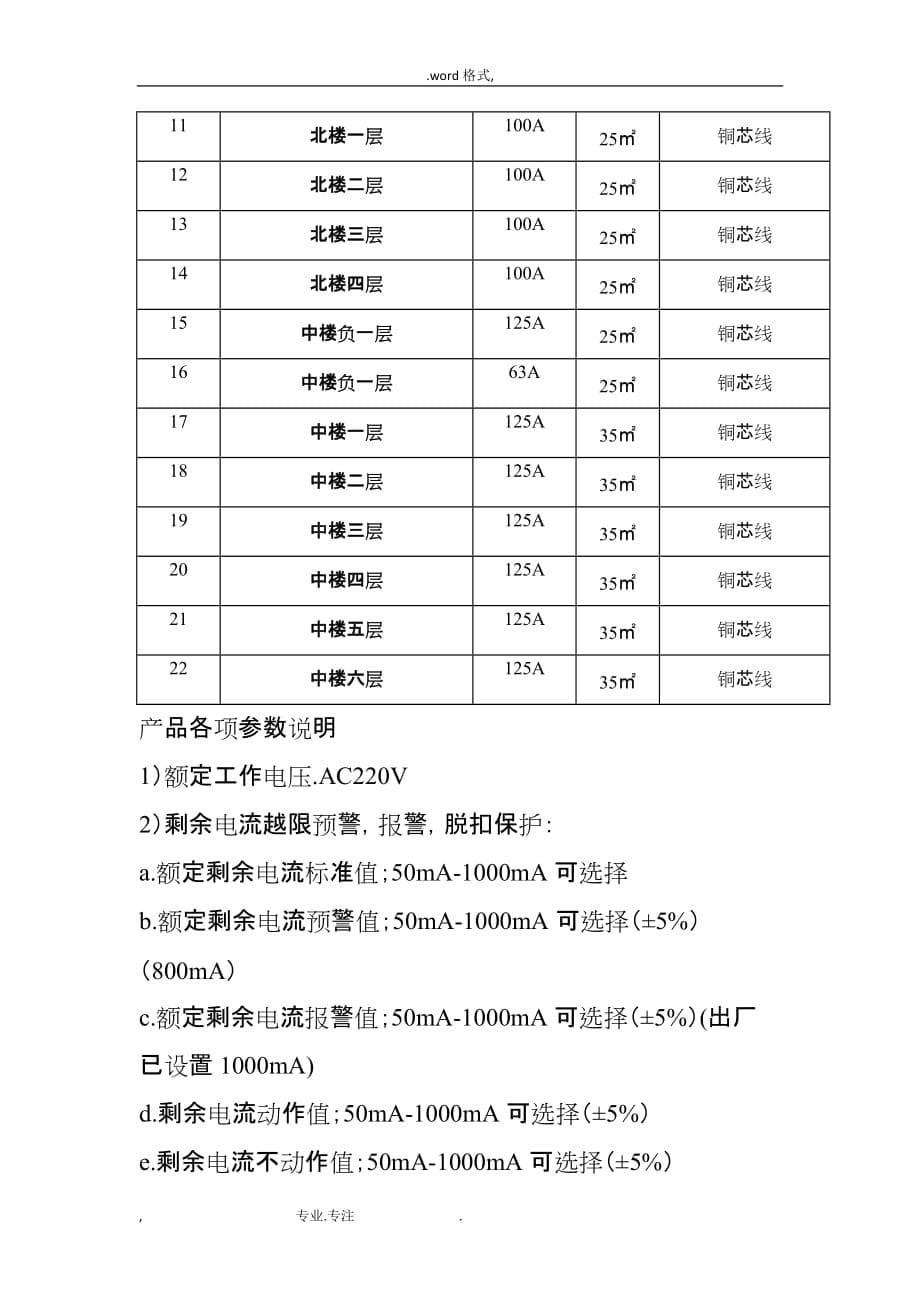 托里县电气火灾监测系统采购与安装项目采购清单与技术要求内容_第5页