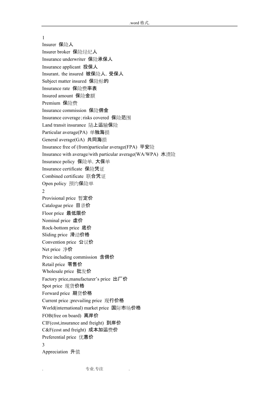 商务英汉翻译教程_商务词汇拾零_第1页