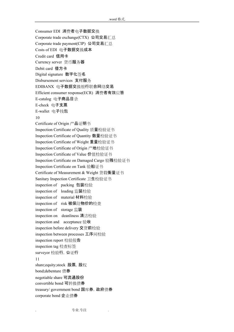 商务英汉翻译教程_商务词汇拾零_第5页