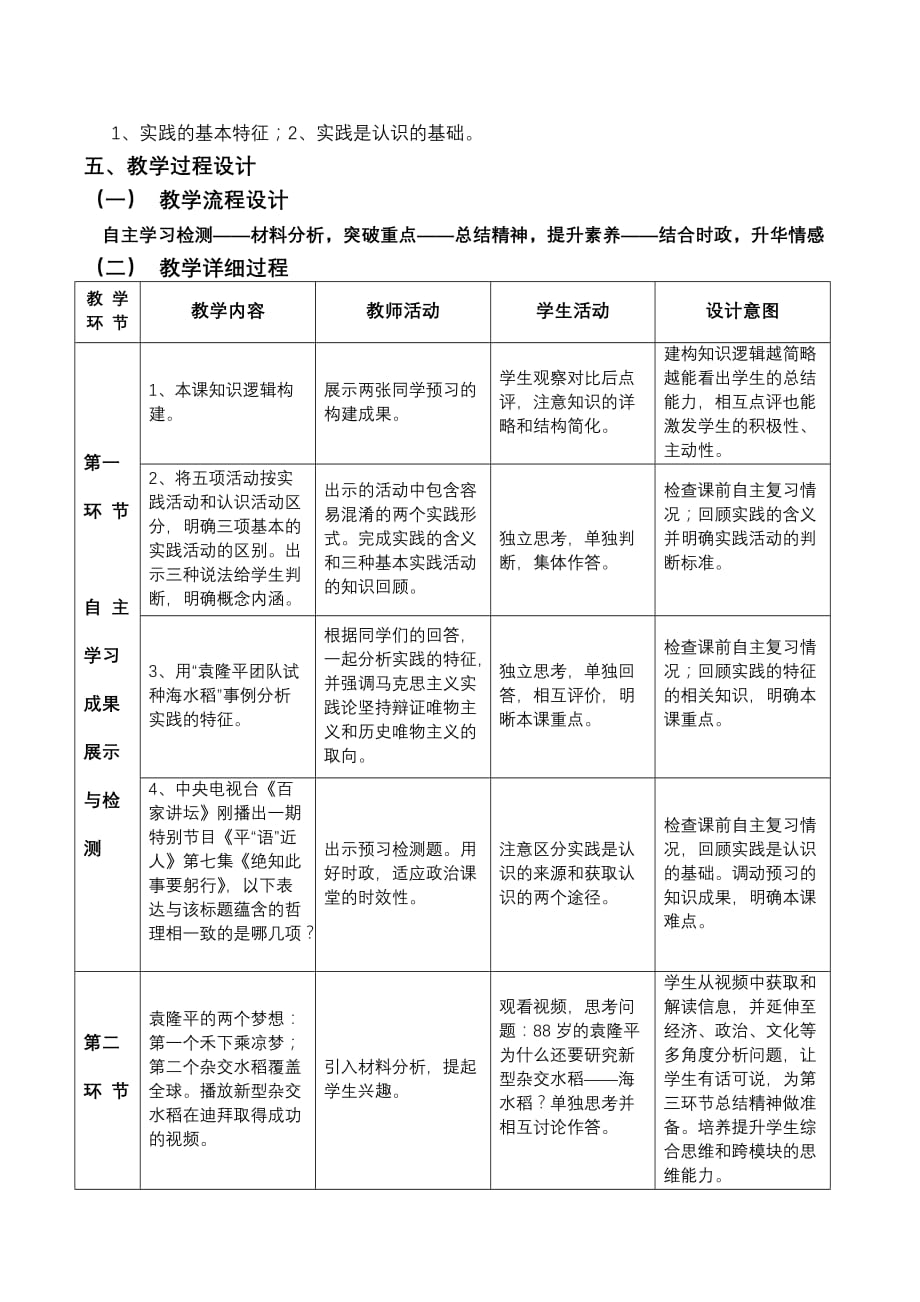 广东省人教版思想政治必修四《生活与哲学》：6.1人的认识从何而来课教学设计.doc_第2页