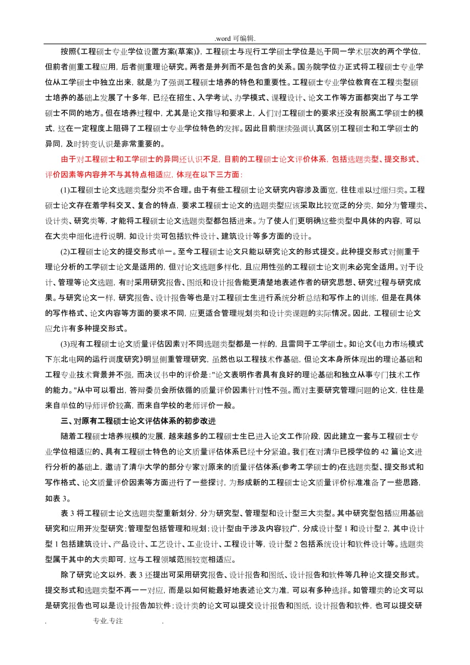 对清华大学42篇工程硕士论文的评价与分析报告_第3页