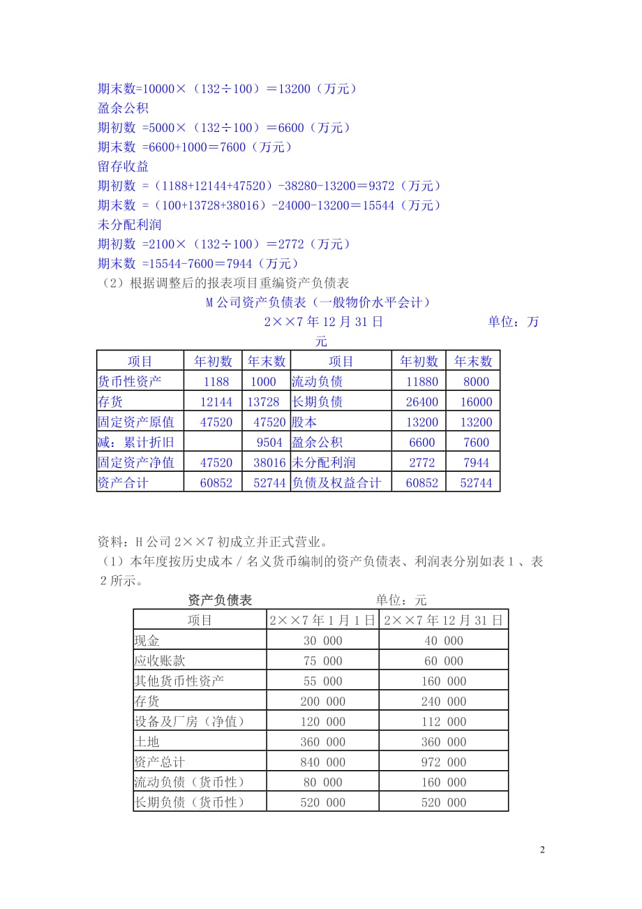 （财务会计）高级财务会计任务_第2页