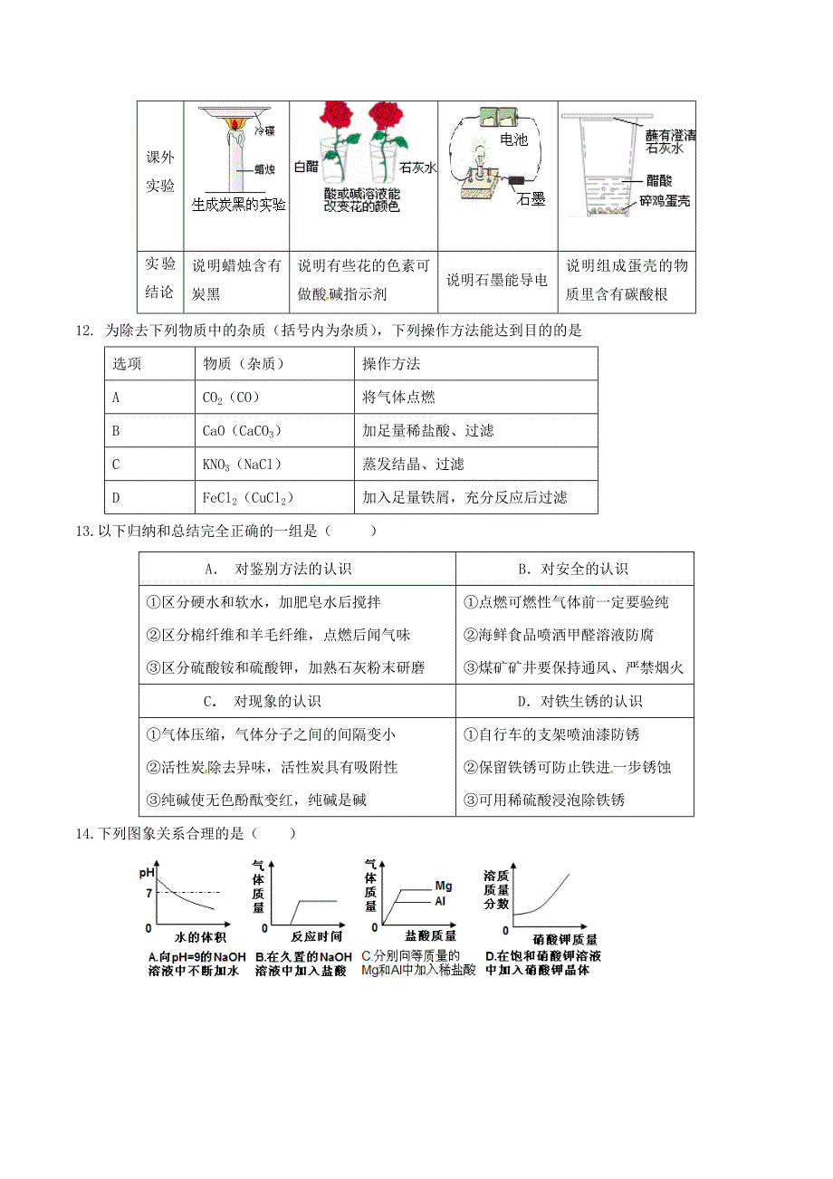 广东省东莞市九年级化学第一次模拟试题.doc_第3页