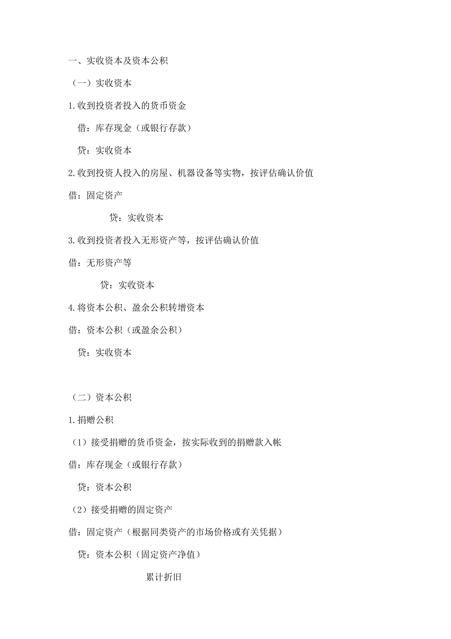 （财务会计）会计分录知识_第1页