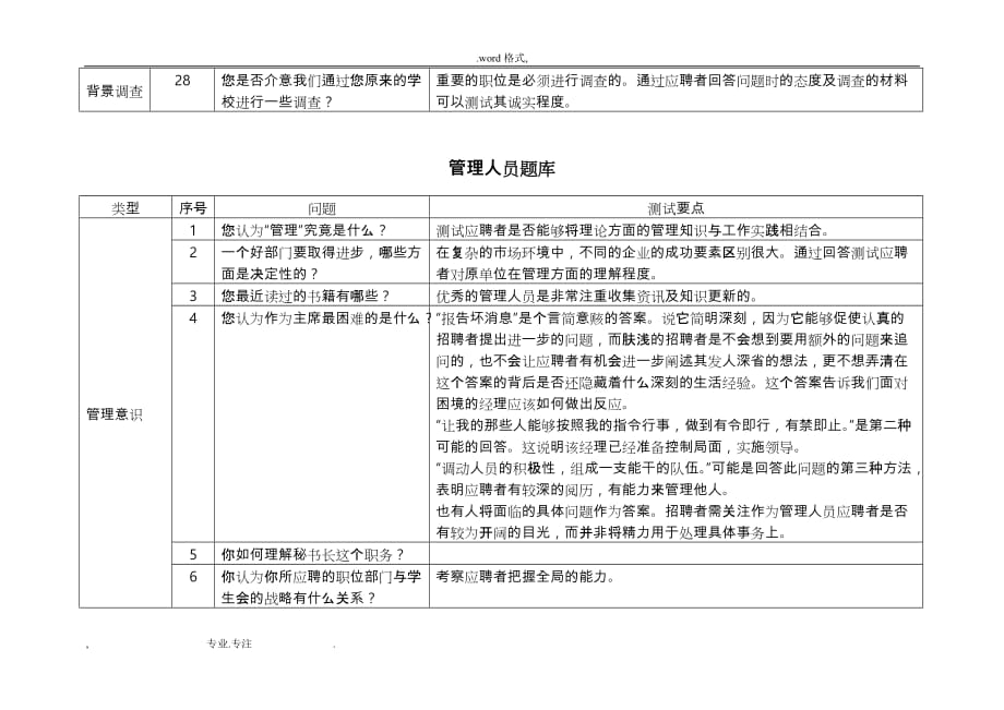 面试通用试题库以与压力测试__经典_第3页