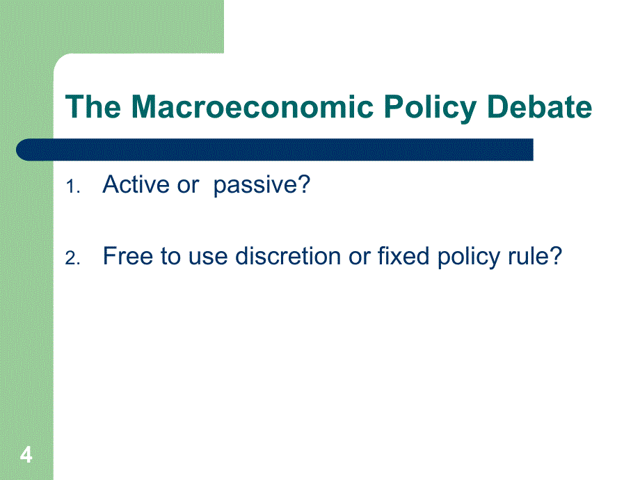 中级宏观经济学(英文)11_The_Macroeconomic_Policy_Debate_第4页