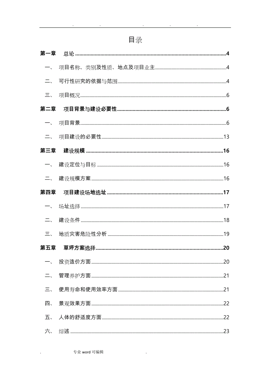 某足球场可行性实施计划书_第1页