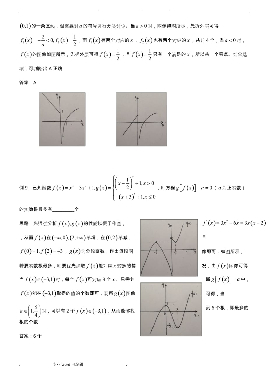 高中数学讲义微专题12__复合函数零点问题_第4页