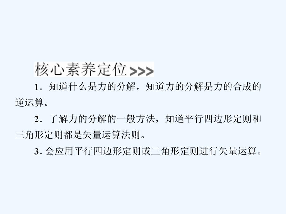 人教高中物理必修一同步课件：3-5力的分解 .ppt_第3页