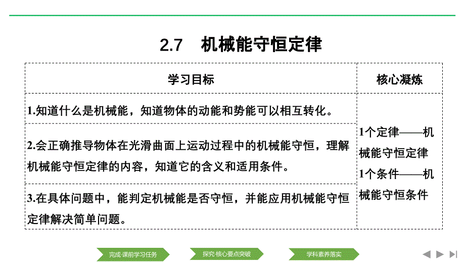 新课改物理人教必修二课件：2.7机械能守恒定律 .pptx_第1页