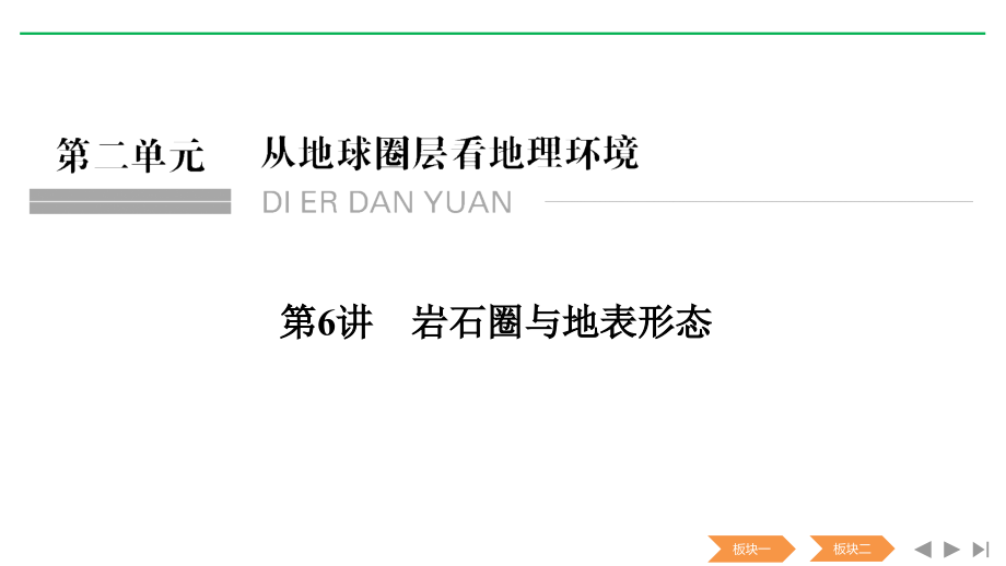 地理新高考鲁教（江苏）总复习配套课件：第二单元从地球圈层看地理环境 第6讲 .pptx_第1页