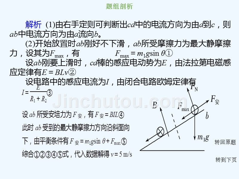 创新设计总复习高中物理课件：第十章 电磁感应10-4-2-电磁感应中的能量问题.ppt_第5页