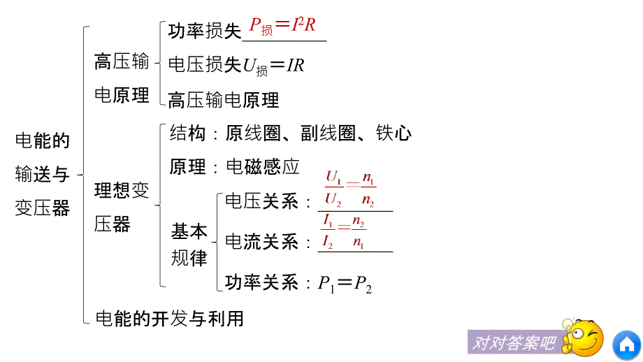 物理新导学笔记选修3-2沪科通用课件：第3章 电能的输送与变压器章末 .pptx_第4页