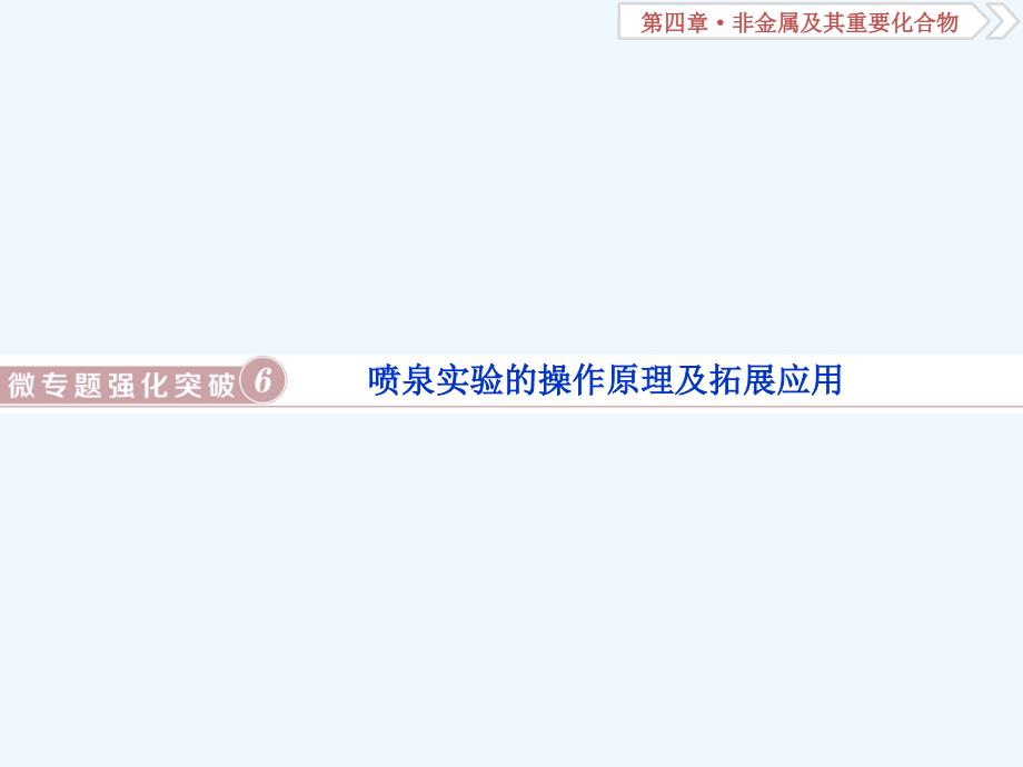 高考化学（人教）总复习课件：第4章 非金属及其重要化合物 微专题强化突破6 .ppt_第1页