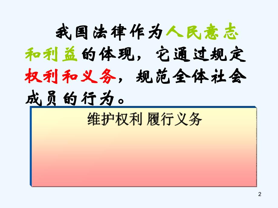 湘教版思品七上《维护权利 履行义务》ppt课件.ppt_第2页