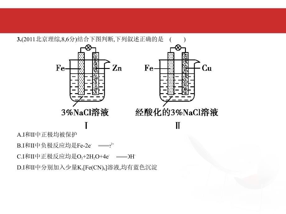 高考化学一轮复习（北京卷B）课件：专题十一　电化学 .pptx_第5页