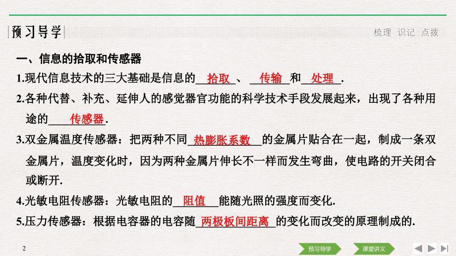 课堂讲义同步系列高中物理人教选修1-1课件：第四章 电磁波及其应用 第4讲信息化社会 .pptx_第2页