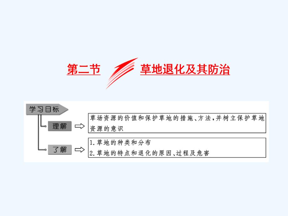 高三一轮复习（以本为本）地理课件：选修6 第4章 第2节 草地退化及其防治 .ppt_第1页